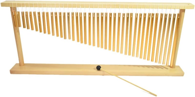 ENNBOM 40-Note Bar Chime Table Top Wind Chime Metal Bars Percussion Instrument with Mallet Chimes for Classroom - Image 3